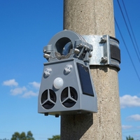 Répulsif à ultrasons intelligent pour oiseaux, alimenté par énergie solaire, étanche, écologique, technologie sonore et lumineuse, matériau ABS, durée de vie 3-5 ans
