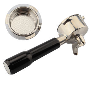 Porte-filtre à café en acier inoxydable 54 mm, tête de porte-filtre à double bec, porte-filtre à café 54 mm adapté à Breville - Product Image 4