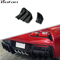 Lèvre de diffuseur arrière noir brillant de haute qualité pour Corvette C7 2014-2019