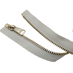 Phổ biến tùy chỉnh dây kéo Áo khoác chất lượng tuyệt vời đẹp bạc Brass mở-end kim loại màu băng giá thấp zip kín lạ mắt - Product Image 6