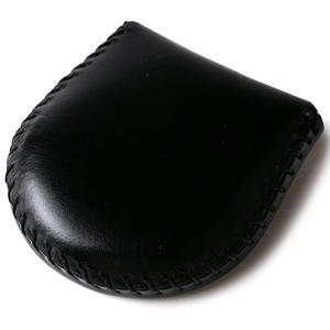 Porte-monnaie créatif en cuir véritable en forme de fer à cheval, mini sac de rangement portable pour pièces de monnaie, portefeuille à monnaie grande capacité - Product Image 1