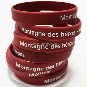 Kofei Articles cadeaux bon marché Nouveaux bracelets en silicone/Concevez votre propre bracelet en silicone