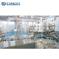 Ligne de production automatique de machine de remplissage de soude en bouteille d'eau gazeuse usine