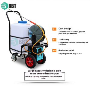 60L pulvérisateur électrique Auto manuel tuyau bobine Lithium Ion <span class=keywords><strong>batterie</strong></span> haute productivité pompe pour ferme jardin - Product Image 2