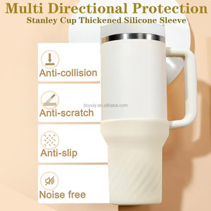 Silikon-Stiefel hülle für 40 Unzen Becher griff Schutz wasser flasche Tasse Boden Stoßstange Abdeckung Direkt trinken Geburtstags geschenke - Product Image 3