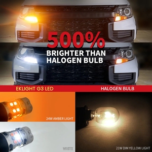 W21 7443 T20/5W 992 CANbus 24W DC 9-20V LED ไฟเลี้ยวภายใน DRL Switchback หลอดไฟ OEM สำหรับ altima/accord/golf A6 - Product Image 6