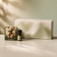 Diffuseur de parfum en pierre de cristal sans flamme avec huile de 5 ml