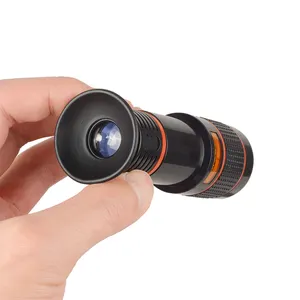 Minitelescópio para lente de celular, atacado de fábrica, super claro, telescópio com zoom de 8x 12x, para lente de câmera de celular