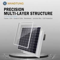 Panel Solar Monocristalino de Silicio Monofacial de 250w 300w 400w 500w, Celdas Solares de Vidrio Único de Grado A para Sistemas Solares Domésticos
