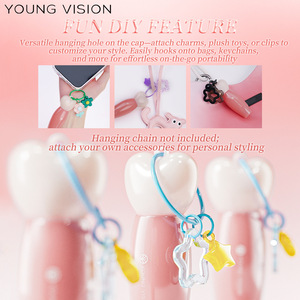 Tinte labial en forma de corazón Young Vision de 3 ml, líquido mate de doble uso para labios y mejillas - Product Image 4