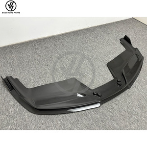 Diffuseur avant en fibre de carbone sèche style Vorstein pour Ferrari 488 GTB Spider 2015-2018, lèvre avant en tissage uni, pièces de carrosserie - Product Image 4