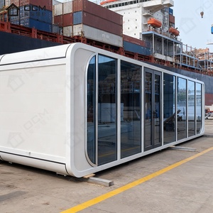 Cabaña Prefabricada OCM Apple |   Elegante Cápsula Glamping Curva |   Casa Prefabricada Portátil para Exteriores para Proyectos de Supermercados y Edificios de Oficinas - Product Image 2