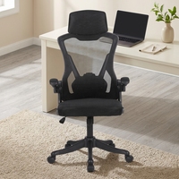 Chaise de bureau ergonomique moderne anti-fatigue en maille – Extensible, empilable, améliore la posture, construction en nylon pour la maison, le bureau et l'atelier