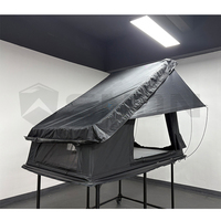Tente de toit de voiture gonflable quatre saisons imperméable pour camping en plein air, grand espace, conception à colonnes d'air, en poly-coton Ripstop