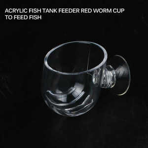 Clear Glass Shrimp Feeding Food Dish Aquarium Fish Glass Feeding Cup Fish Feeder Brine Shrimp Eggs Food for Aquarium - Product Image 2
