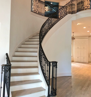 Prima Luxus Muster Schmiedeeisen Custom ized House Treppenhaus Fechten Bester Preis Schmiedeeisen Geländer