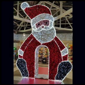 Décorations de Noël commerciales, motif Père Noël lumineux, résistant à l'eau, pour décorations de fêtes - Product Image 2