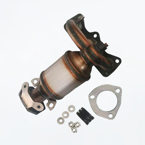 Colector de escape con catalizador para VW Polo 9N <span class=keywords><strong>Skoda</strong></span> <span class=keywords><strong>Fabia</strong></span> 1.2L 3 cilindros 2001-2009 OE 03E253020QX 03E253020PV Kit de ajuste directo - Product Image 4