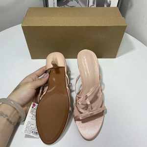 Mujeres 2025 lujo <span class=keywords><strong>Francia</strong></span> con Bowknot sandalias para zapatos de mujer tacones altos - Product Image 3