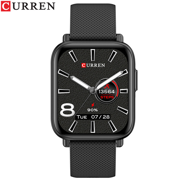New CURREN S1 Smart Watch Heart Rate Blood Pressure Blood Oxygen Monitoring Multi-Function Reminder Sleep Monitoring