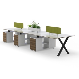 Table de salle de réunion moderne de haute qualité, prix d'usine Chine, mobilier de bureau, bureau de salle de conférence, table de conseil d'administration - Product Image 5