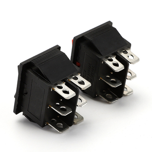 สวิตช์โยก KCD4 16A 250V กำลังไฟสูง ปุ่มเปิด-ปิดแบบล็อค I/O สวิตช์โยก 4 ขา 6 ขา พร้อมไฟ 30 * 22 มม. สีดำ น้ำเงิน เหลือง - Product Image 6