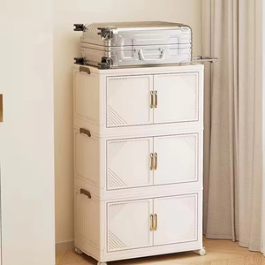 8096-2 China Factory 2 Layer <b>Toy</b> Folding <b>Bathroom</b> Cabinet Organizer <b>Storage</b> Cabinet - Product Image 3