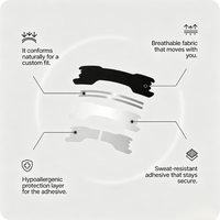 Plester Hidung Anti Dengkuran Bebas Lateks, Hipoalergenik, Bernapas, Bersertifikat ISO13485 ISO9001 CE, OEM, Pereda Dengkuran Instan, Dapat Disesuaikan