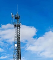 Tour de télécommunication en tube d'acier à 3 pieds, vente en gros |   Accessoires en acier galvanisé à chaud pour tours d'antennes de signalisation de communication