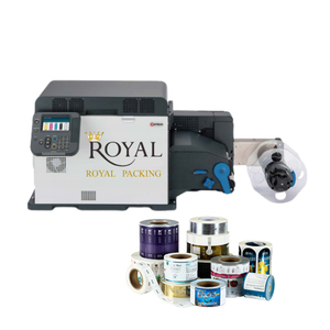 畅销书卷对卷打印机CMYK + 透明贴纸白色喷墨标签机 - Product Image 1