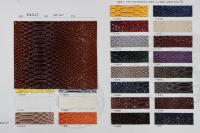 Tissu synthétique en PVC effet croco brillant de 1,4 mm, couleur métallique, pour chaussures, sacs et meubles