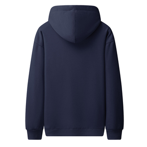 Felpa con Cappuccio Oversize Senza Lacci per Uomo, Stile Streetwear, con Logo Personalizzato, Stampa Puff, Effetto Sbiadito dal Sole, Zip Frontale - Product Image 2