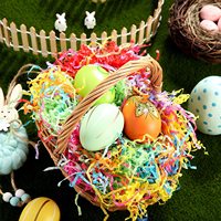 Déchets de papier, idéal pour le remplissage de boîtes cadeaux, le garnissage de paniers, la décoration de fêtes et les arrangements floraux