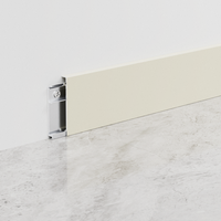 Plinthe en alliage d'aluminium à coupe diamantée de 3 cm, 4 cm, 5 cm, 6 cm, plinthe d'angle flexible pour la décoration murale moderne