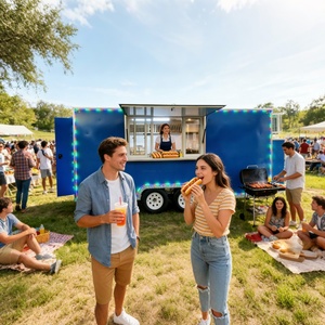 Remolque <span class=keywords><strong>de</strong></span> Comida Profesional <span class=keywords><strong>para</strong></span> Eventos al Aire Libre, Equipado con Cocina Completa <span class=keywords><strong>para</strong></span> Servicios <span class=keywords><strong>de</strong></span> Catering - Product Image 3