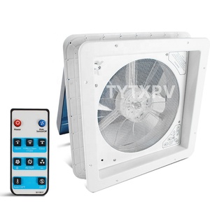 <span class=keywords><strong>Accessoires</strong></span> pour caravanes TYTXRV, ventilateur de toit pour caravane 14'' DC12V 420mm avec télécommande et capteur de pluie, trappe de toit pour caravane, couvercle anti-fumée - Product Image 2