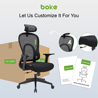 Chaise de bureau pivotante ergonomique moderne en maille, réglable, en plastique, pour conférence, avec vérin à gaz chromé 3D
