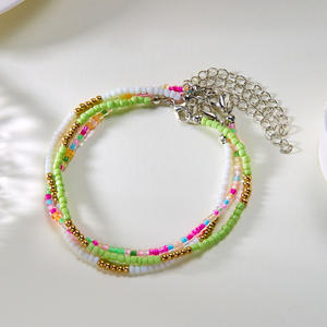Tendance Hotsale été bracelets <span class=keywords><strong>de</strong></span> cheville <span class=keywords><strong>pied</strong></span> bijoux coloré perle plage bracelets <span class=keywords><strong>de</strong></span> cheville pour les femmes - Product Image 6
