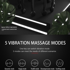 Masseur de tête vibrant électrique rechargeable 10 têtes 5 modes, masseur de cuir chevelu en forme de pieuvre - Product Image 3