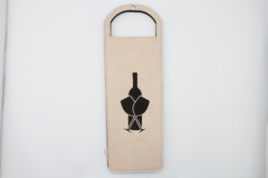 Wholesale Souvenir PU White Leather Fold Portable Bottle Bag Carrier <strong>Winebag</strong> - Product Image 2