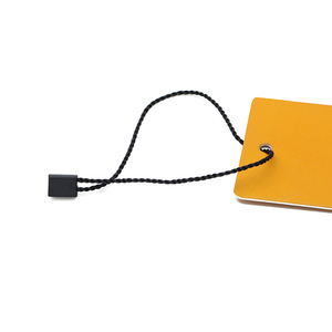Etiquetas de código de barras personalizables cuadradas negras, etiquetas de tienda, etiquetas de poliéster con cuerda <span class=keywords><strong>para</strong></span> <span class=keywords><strong>ropa</strong></span>, etiquetas de cuerda <span class=keywords><strong>para</strong></span> tiendas minoristas - Product Image 2