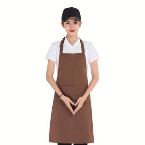 ผ้ากันเปื้อนเชฟสั่งทำพร้อมโลโก้ขายส่ง สำหรับร้านกาแฟ ร้านอาหาร และครัว - Product Image 2