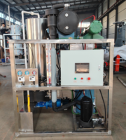 Compresseur industriel Robin, machine à glaçons en tube, 1 tonne, refroidissement par eau, acier inoxydable de qualité alimentaire, haute productivité, machine commerciale