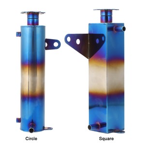 Réservoir d'eau auxiliaire en aluminium, rond ou carré, universel pour la mise à niveau du système de refroidissement de voiture - Product Image 1