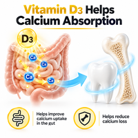 Comprimés de citrate de calcium et de vitamine D3 en marque privée OEM, compléments alimentaires minéraux pour la nutrition des os et des dents, fabricant en gros