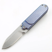 Alliage de titane Mini EDC couteau à lame pliante Portable Wilderness Camping acier inoxydable pliable dureté S35VN OEM