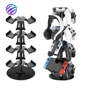 Tay cầm xoay hợp kim nhôm 4 lớp và giá lưu trữ máy tính để bàn, giá lưu trữ và hiển thị phòng trò chơi tai nghe - Product Image 1