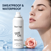 Cosmétiques de beauté en gros, logo personnalisé, spray fixateur de maquillage, spray de finition du visage résistant à la transpiration et au transfert, prix d'usine