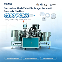 Machine d'assemblage de disques d'étanchéité XUNNUO automatique à commande PLC, entraînée par un moteur de 1 kW, pour vanne de rinçage, avec garantie d'un an