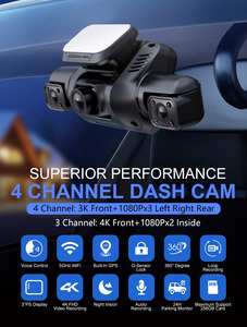 Ai DMS Dash Cam Phía Trước Phía Sau Bên Trong Với Điều Khiển Hệ Thống Giám Sát 360 ° Xe Máy Ảnh 4K Dashcam 4 Kênh Máy Ảnh Cho Xe Ô Tô - Product Image 2
